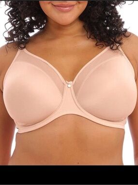 ELOMI Smooth Underwire Seamless Spacer Bra Sahara Beige Size 46DD EL4301SAH